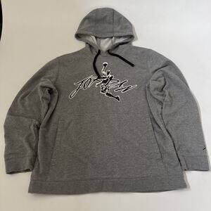 Nike Jordan Hooded Sweatshirt Mens Large Y2K Graphic Print‎